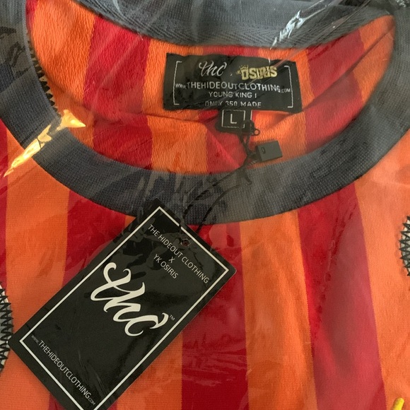 NWT THE HIDEOUT CLOTHING YOUNG KING 1 BLESSED PATCHWORK LONG SLEEVE TEE - Picture 7 of 8